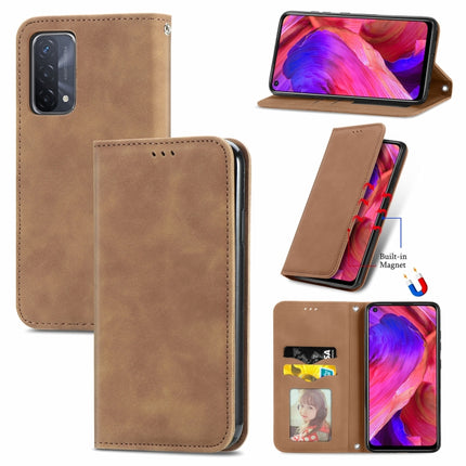 Retro Skin Feel Business Magnetic Horizontal Flip Leather Case With Holder & Card Slots & Wallet & Photo Frame, For OPPO A94 5G, For OPPO A54 5G, For OPPO Reno 5 5G, For OPPO Reno 5 5G X3 Lite, For OPPO Realme C21