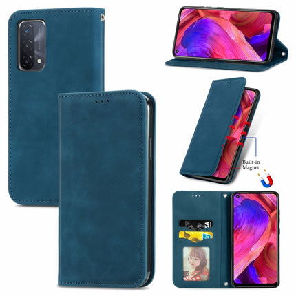 Retro Skin Feel Business Magnetic Horizontal Flip Leather Case With Holder & Card Slots & Wallet & Photo Frame, For OPPO A94 5G, For OPPO A54 5G, For OPPO Reno 5 5G, For OPPO Reno 5 5G X3 Lite, For OPPO Realme C21