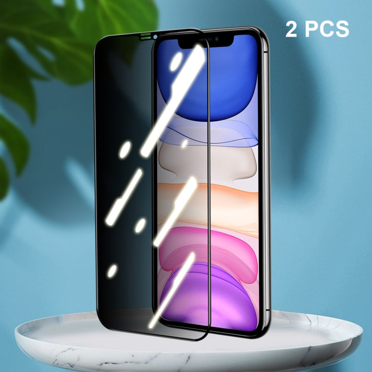 2 PCS ENKAY Hat-Prince Full Coverage 28 Degree Privacy Screen Protector Anti-spy Tempered Glass Film, For iPhone 12 / 12 Pro, For iPhone 12 mini, For iPhone 12 Pro Max, For iPhone 11 Pro / XS / X, For iPhone 11 / XR, For iPhone 11 Pro Max