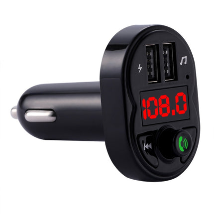 X1 Car Handsfree Kit FM Transmitter Wireless Audio Receiver MP3 Player Dual USB Fast Charger, X1