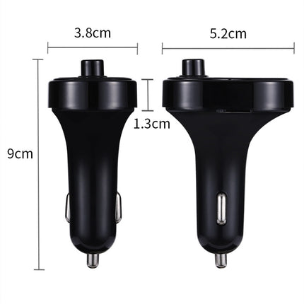 X1 Car Handsfree Kit FM Transmitter Wireless Audio Receiver MP3 Player Dual USB Fast Charger, X1