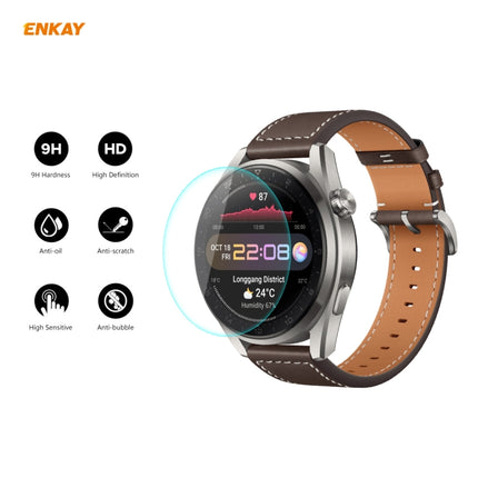 For Huawei WATCH 3 Pro 48mm ENKAY Hat-Prince 0.2mm 9H 2.15D Curved Edge Tempered Glass Screen Protector Watch Film, For Huawei WATCH 3 Pro 48mm (1 PC), For Huawei WATCH 3 Pro 48mm (2 PCS), For Huawei WATCH 3 Pro 48mm (5 PCS)                            ...