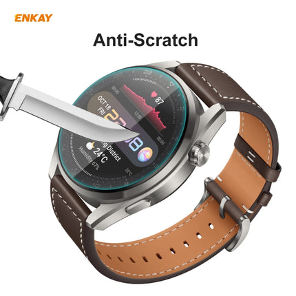For Huawei WATCH 3 Pro 48mm ENKAY Hat-Prince 0.2mm 9H 2.15D Curved Edge Tempered Glass Screen Protector Watch Film, For Huawei WATCH 3 Pro 48mm (1 PC), For Huawei WATCH 3 Pro 48mm (2 PCS), For Huawei WATCH 3 Pro 48mm (5 PCS)                            ...