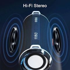 T&G TG192 LED Flashing Light Portable Wireless Bass 3D Stereo Bluetooth Speaker, Support FM / TF Card / USB