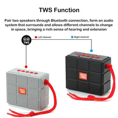 T&G TG311 LED Flashlight Portable Bluetooth Speaker, Support TF Card / FM / 3.5mm AUX / U Disk