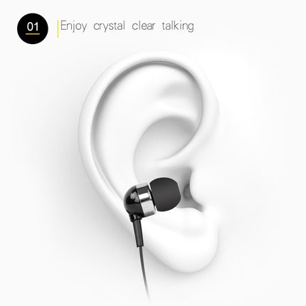 F980 CSR4.1 Retractable Cable Caller Vibration Reminder Anti-theft Bluetooth Headset, White