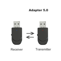 KN330 2 in 1 USB Bluetooth 5.0 Adapter Wireless Receiver Transmitter for Computer TV Car