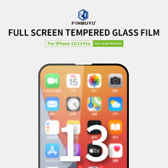 PINWUYO 9H 2.5D Full Screen Tempered Glass Film, For iPhone 13 / 13 Pro
