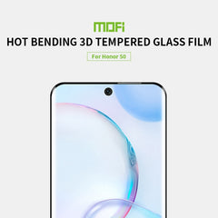 MOFI 9H 3D Explosion Proof Thermal Bending Full Screen Covered With Tempered Glass Film, For Honor 50, For Honor 50 Pro