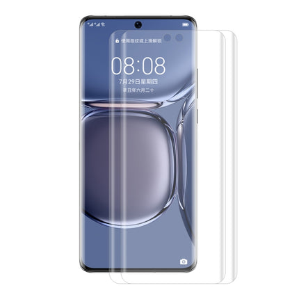 2 PCS ENKAY Hat-Prince 3D Curved Full Coverage PET Hot Bending HD Screen Protector Soft Film Support Fingerprint Unlock, For Huawei P50 Pro, For Honor 50 Pro, For Honor 50