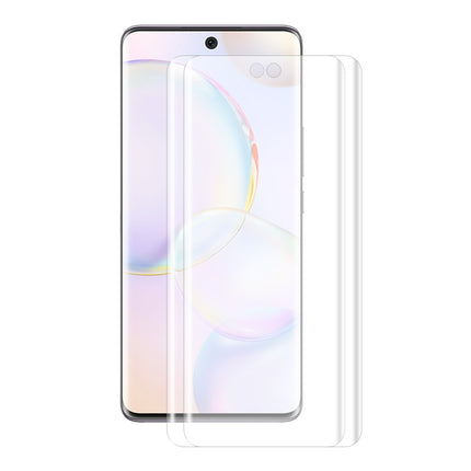 2 PCS ENKAY Hat-Prince 3D Curved Full Coverage PET Hot Bending HD Screen Protector Soft Film Support Fingerprint Unlock, For Huawei P50 Pro, For Honor 50 Pro, For Honor 50