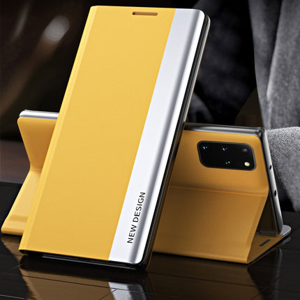 Side Electroplated Magnetic Ultra-Thin Horizontal Flip Leather Case with Holder, For Samsung Galaxy S20 FE, For Samsung Galaxy A32 5G, For Samsung Galaxy S21 5G