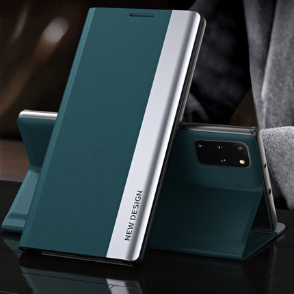 Side Electroplated Magnetic Ultra-Thin Horizontal Flip Leather Case with Holder, For Samsung Galaxy S20 FE, For Samsung Galaxy A32 5G, For Samsung Galaxy S21 5G