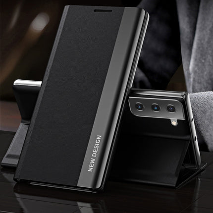 Side Electroplated Magnetic Ultra-Thin Horizontal Flip Leather Case with Holder, For Samsung Galaxy S20 FE, For Samsung Galaxy A32 5G, For Samsung Galaxy S21 5G