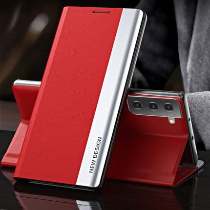 Side Electroplated Magnetic Ultra-Thin Horizontal Flip Leather Case with Holder, For Samsung Galaxy S20 FE, For Samsung Galaxy A32 5G, For Samsung Galaxy S21 5G