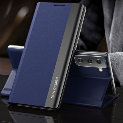 Side Electroplated Magnetic Ultra-Thin Horizontal Flip Leather Case with Holder, For Samsung Galaxy S20 FE, For Samsung Galaxy A32 5G, For Samsung Galaxy S21 5G