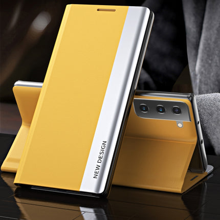 Side Electroplated Magnetic Ultra-Thin Horizontal Flip Leather Case with Holder, For Samsung Galaxy S20 FE, For Samsung Galaxy A32 5G, For Samsung Galaxy S21 5G