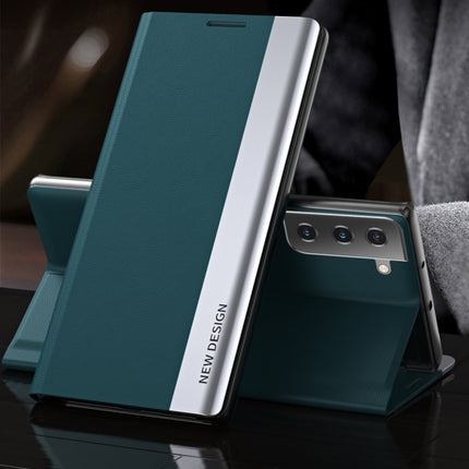 Side Electroplated Magnetic Ultra-Thin Horizontal Flip Leather Case with Holder, For Samsung Galaxy S20 FE, For Samsung Galaxy A32 5G, For Samsung Galaxy S21 5G