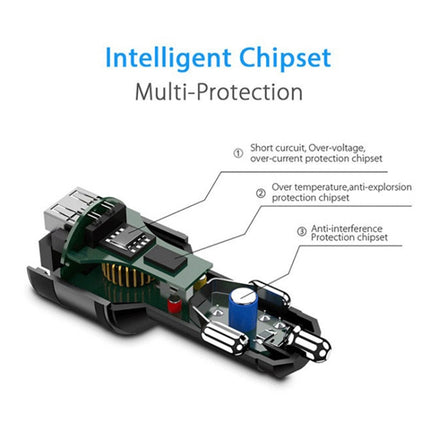 C57 QC3.0 Wireless FM Transmitter Fast Car Charger Bluetooth 5.0 Hands-free Car Modulator USB Flash Memory MP3 Player