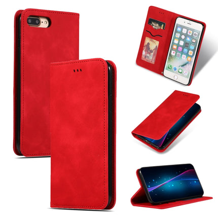 Retro Skin Feel Business Magnetic Horizontal Flip Leather Case for iPhone 8 Plus / 7 Plus, For iPhone 8 Plus