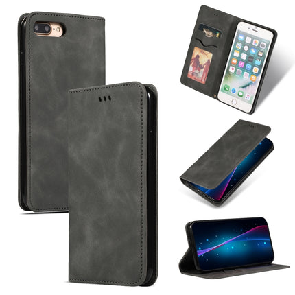 Retro Skin Feel Business Magnetic Horizontal Flip Leather Case for iPhone 8 Plus / 7 Plus, For iPhone 8 Plus