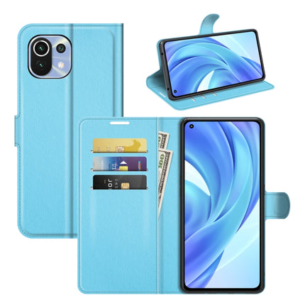For Xiaomi Mi 11 Lite Litchi Texture Horizontal Flip Protective Case with Holder & Card Slots & Wallet, For Xiaomi Mi 11 Lite
