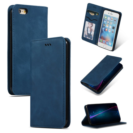 Retro Skin Feel Business Magnetic Horizontal Flip Leather Case for iPhone 6S Plus & 6 Plus, Red, Dark Gray, Navy Blue, Army Green, Brown