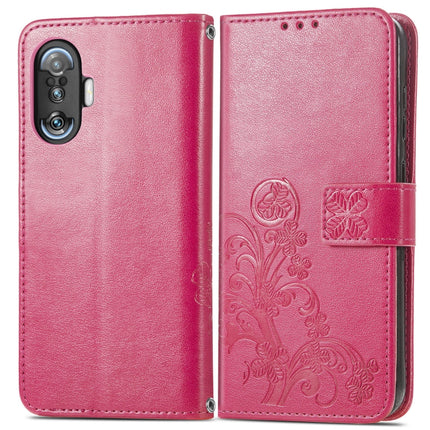 Four-leaf Clasp Embossed Buckle Mobile Phone Protection Leather Case with Lanyard & Card Slot & Wallet & Bracket Function, For Xiaomi Redmi K40 Gaming /Poco F3 GT, For OnePlus 9R, For Doogee X96 Pro, For  Doogee X96 Pro, For Wiko Jerry 4