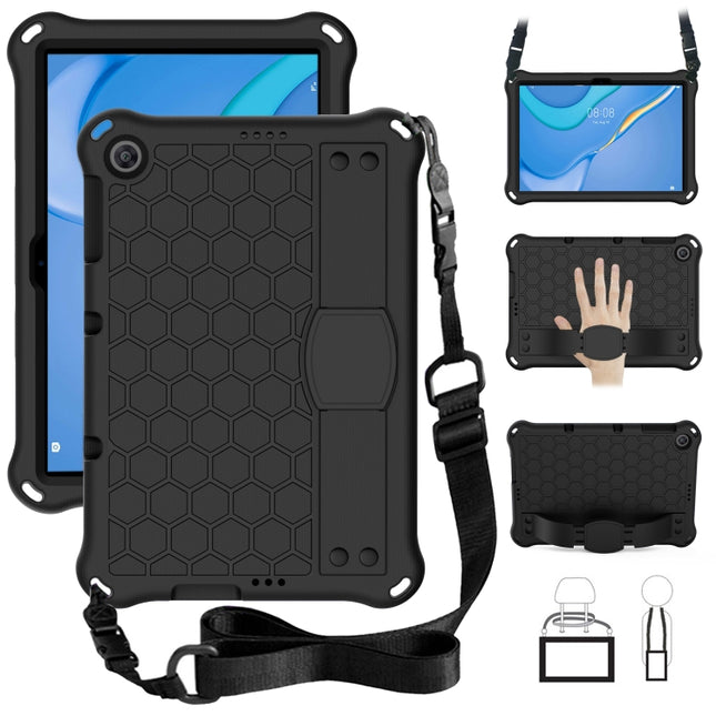 Honeycomb Design EVA + PC Material Four Corner Anti Falling Protective Shell with Strap, For Huawei MediaPad T10 9.7 / T10 10.1