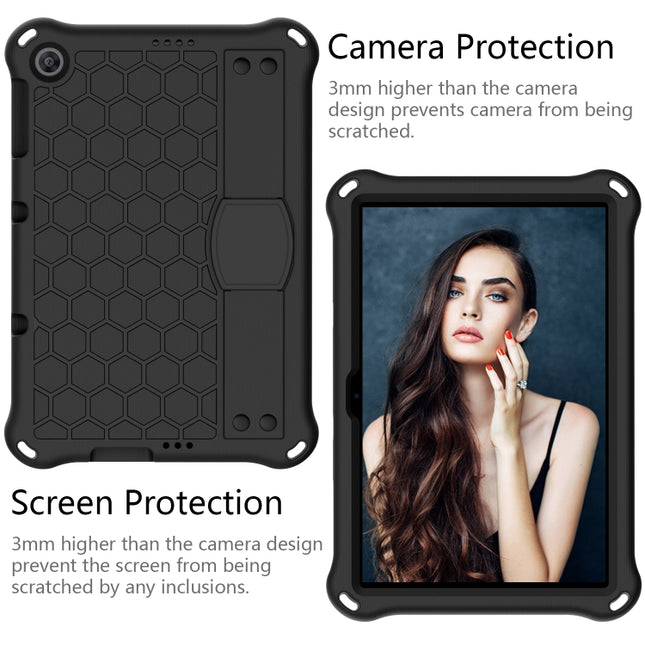 Honeycomb Design EVA + PC Material Four Corner Anti Falling Protective Shell with Strap, For Huawei MediaPad T10 9.7 / T10 10.1