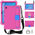 For Huawei MediaPad T10 9.7 / T10 10.1 / Rose Red+Blue