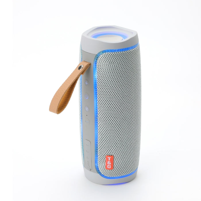 T&amp;G TG287 LED-Blinklicht Bluetooth-Lautsprecher Tragbarer kabelloser Stereo-Bass-Subwoofer FM / TF / USB