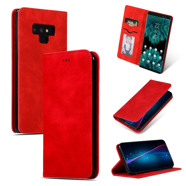 Retro Skin Feel Business Magnetic Horizontal Flip Leather Case for Samsung Galaxy NOTE 9三星, For Galaxy Note 9