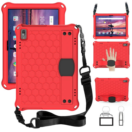 Honeycomb Design EVA + PC Material Four Corner Anti Falling Flat Protective Shell with Strap