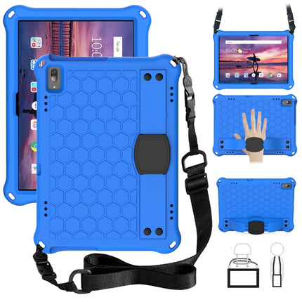 Honeycomb Design EVA + PC Material Four Corner Anti Falling Flat Protective Shell with Strap
