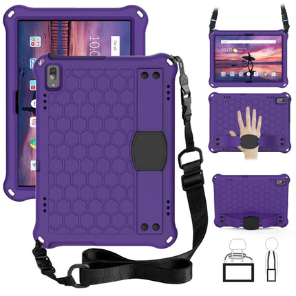 Honeycomb Design EVA + PC Material Four Corner Anti Falling Flat Protective Shell with Strap