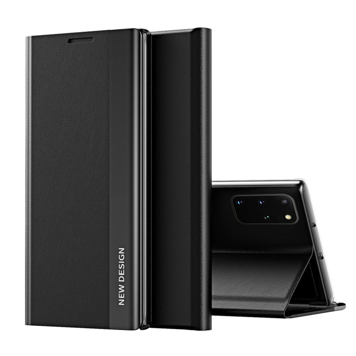 Side Electroplated Magnetic Ultra-Thin Horizontal Flip Leather Case with Holder, For Samsung Galaxy S20, For Samsung Galaxy S20 Plus, For Samsung Galaxy S20 Ultra