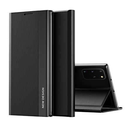 Side Electroplated Magnetic Ultra-Thin Horizontal Flip Leather Case with Holder, For Samsung Galaxy S20, For Samsung Galaxy S20 Plus, For Samsung Galaxy S20 Ultra