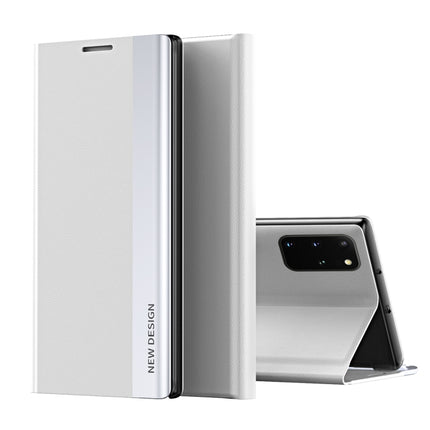 Side Electroplated Magnetic Ultra-Thin Horizontal Flip Leather Case with Holder, For Samsung Galaxy S20, For Samsung Galaxy S20 Plus, For Samsung Galaxy S20 Ultra