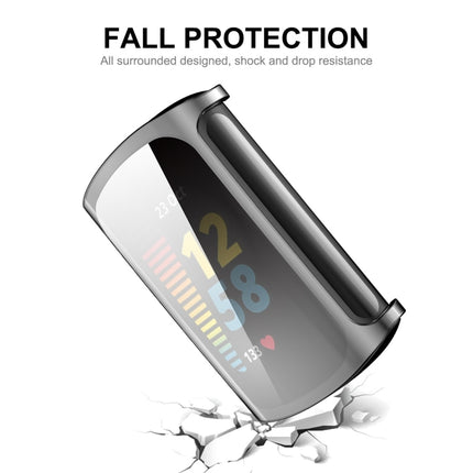 For Fitbit Charge 5 / Charge 6 ENKAY Hat-Prince Full Coverage Transparent Soft Case TPU HD Clear Cover