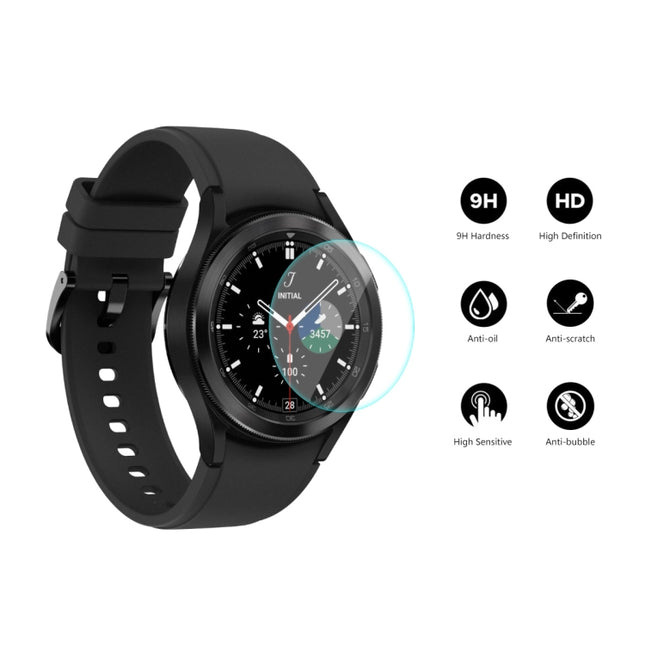 For Samsung Galaxy Watch4 Classic 42mm ENKAY Hat-Prince 0.2mm 9H 2.15D Curved Edge Tempered Glass Screen Protector Watch Film, 1 PCS, 2 PCS, 5 PCS, 10 PCS