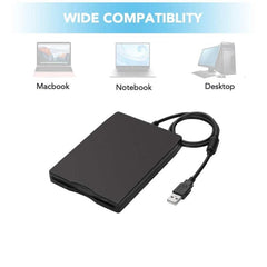 3.5 Inch Portable Floppy Disk Drive 1.44MB External FDD Device