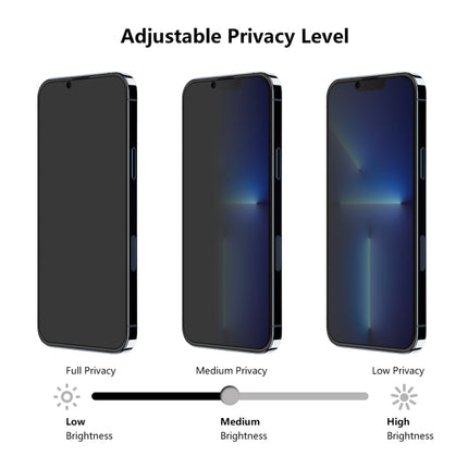 ENKAY Hat-Prince Full Coverage Anti-drop Privacy Screen Protector Anti-spy Tempered Glass Film, For iPhone 13 mini (1 PC), For iPhone 13 / 13 Pro (1 PC), For iPhone 13 Pro Max(1 PC)