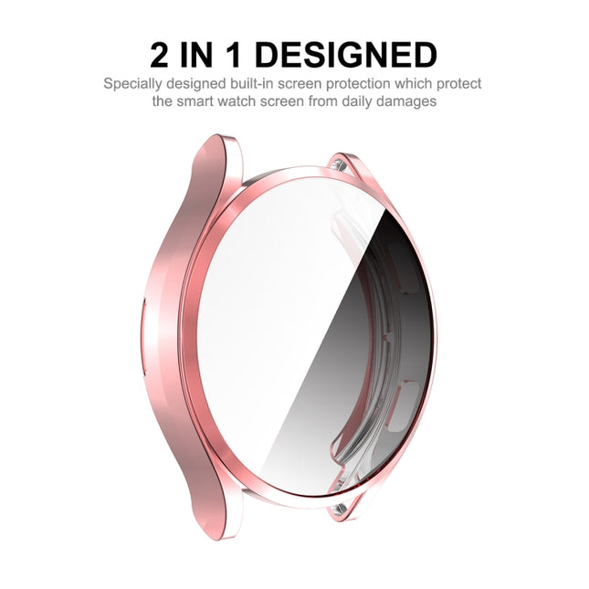 For Samsung Galaxy Watch4 40mm ENKAY Hat-Prince Full Coverage Electroplated Soft TPU Case with Screen Protection