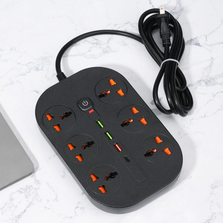 T21 PD3.0 + QC3.0 Multi Hole Row Plug 3000W High Power Socket, EU Plug
