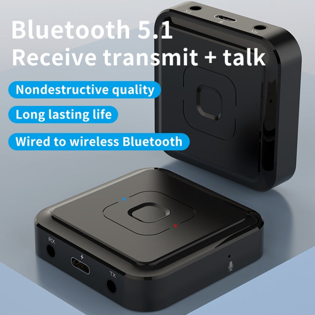 BT-22 5.1 Bluetooth-Empfänger und -Sender 2 in 1 Unterstützt Sprachanrufe, BT-22