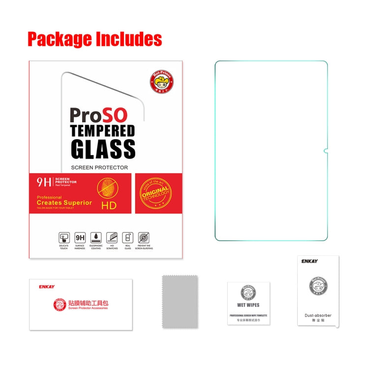 For Lenovo Pad / Pad Plus ENKAY Hat-Prince 0.33mm Explosion-proof Tempered Glass Protector Anti-Scratch Film, 1 PCS, 2 PCS