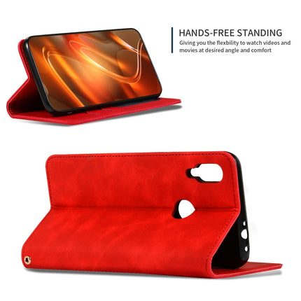 Retro Skin Feel Business Magnetic Horizontal Flip Leather Case for Redmi Note7 & Redmi Note7 Pro, Red, Dark Gray, Navy Blue, Army Green, Brown