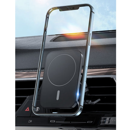 W-987 Magnetic Suction 15W Wireless Charger Car Air Outlet Bracket for iPhone 12 Series and other Smart Phones