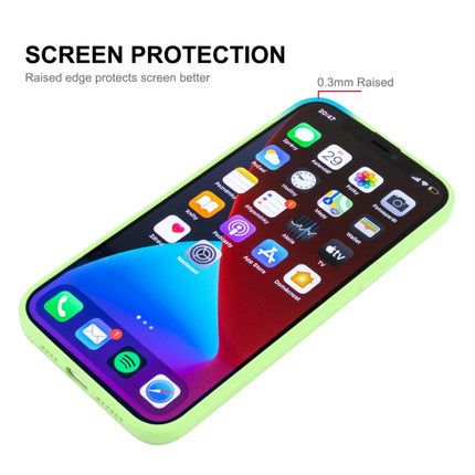 Hat-Prince ENKAY Liquid Silicone Shockproof Protective Case Drop Protection Cover + Full Coverage Tempered Glass Protector Film for iPhone 13, For iPhone 13